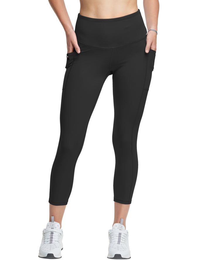 Champion Absolute 3/4 Pocket Legging Dames - Zwart - Belgie 3124PKWBN